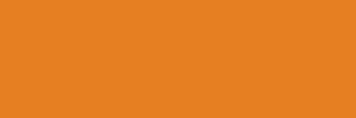 Solid orange category banner